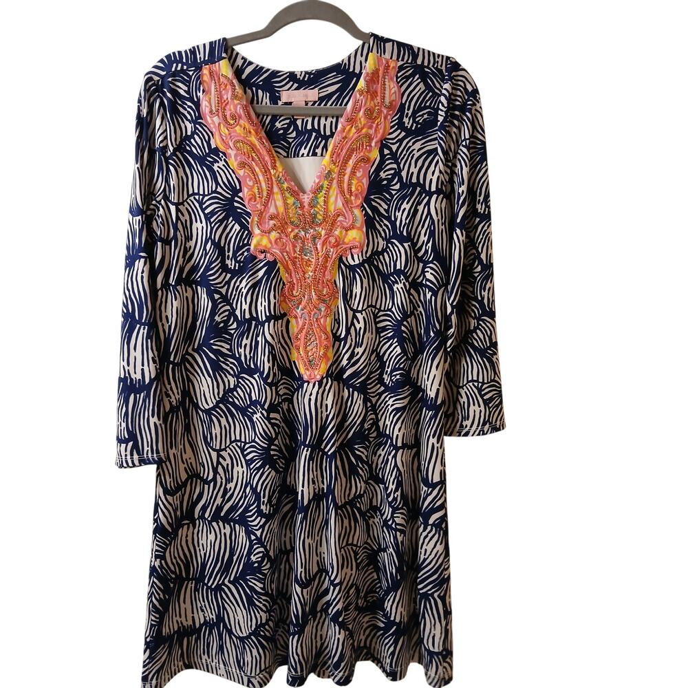 Lilly Pulitzer stretch beaded tunic dress Medium‎